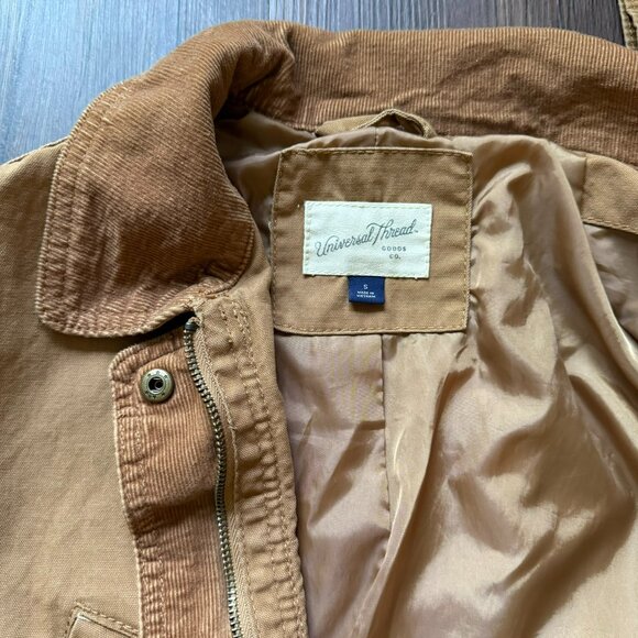 Universal Thread Tan Chore Barn Utility Workwear Canvas Jacket - Size Small - Picture 3 of 5